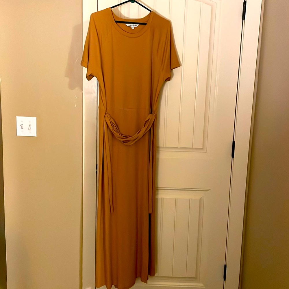 Elizabeth and James Camel Cotton Dress